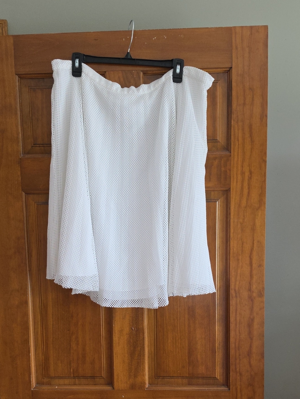 Calvin Klein White Circle Skater Skirt